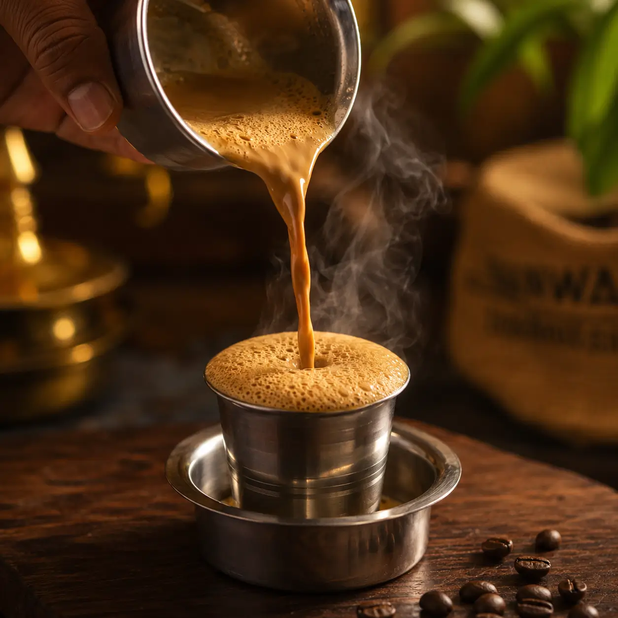 Filter Coffee Pouring